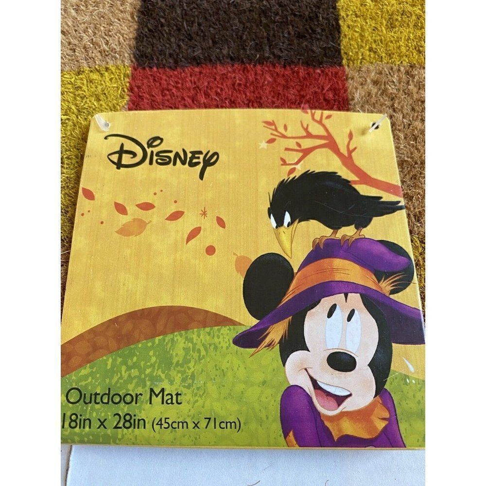 Disney's Mickey Mouse Fall Checkerboard Door Mat - Picture 2 of 6